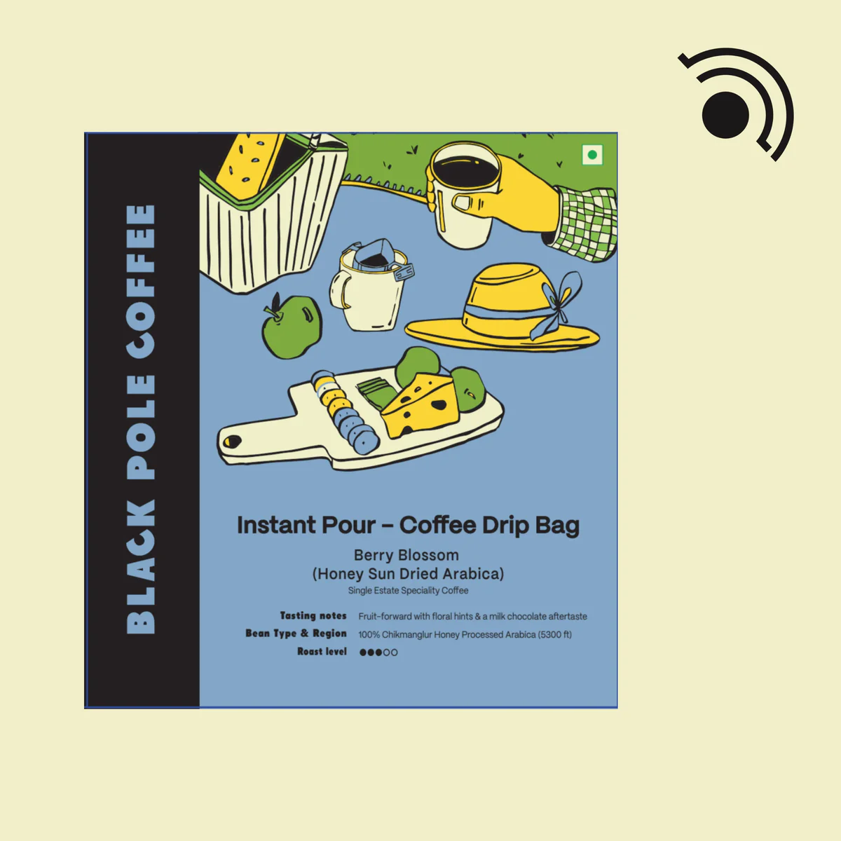 Black Pole Coffee Berry Blossom Drip Bag